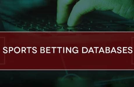 sports betting database